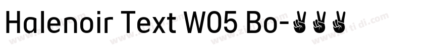 Halenoir Text W05 Bo字体转换